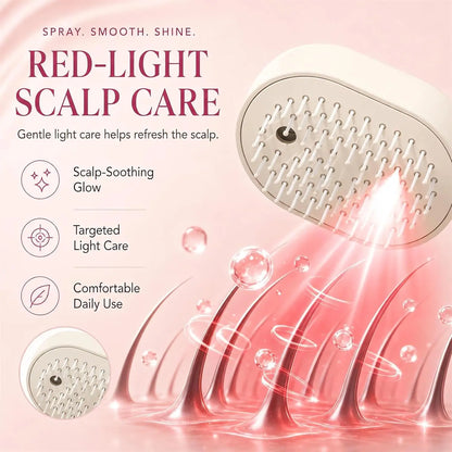 Electric Self-Cleaning Mist Hair Brush