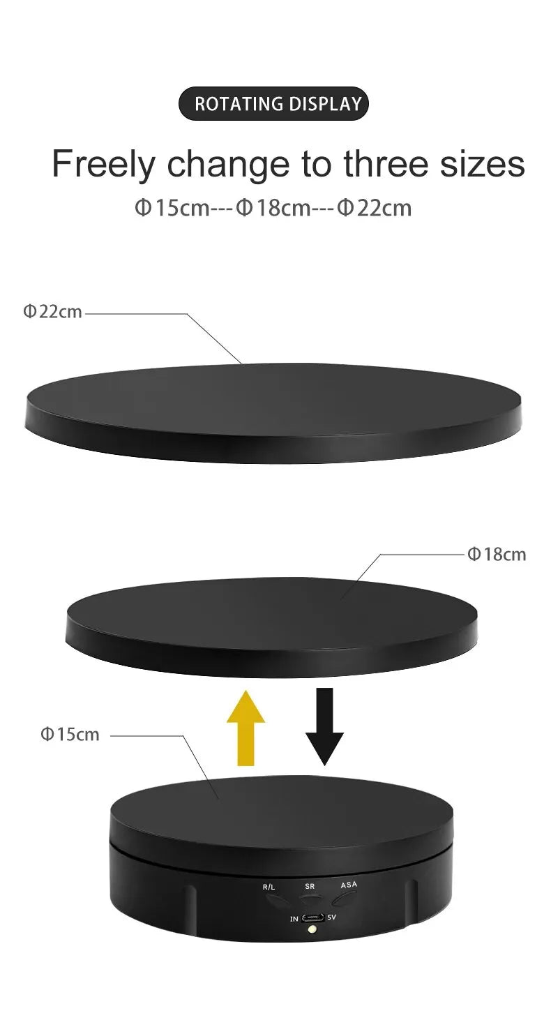360° Electric Rotating Display Turntable