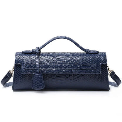 Ostrich Print PU Leather Shoulder Bag