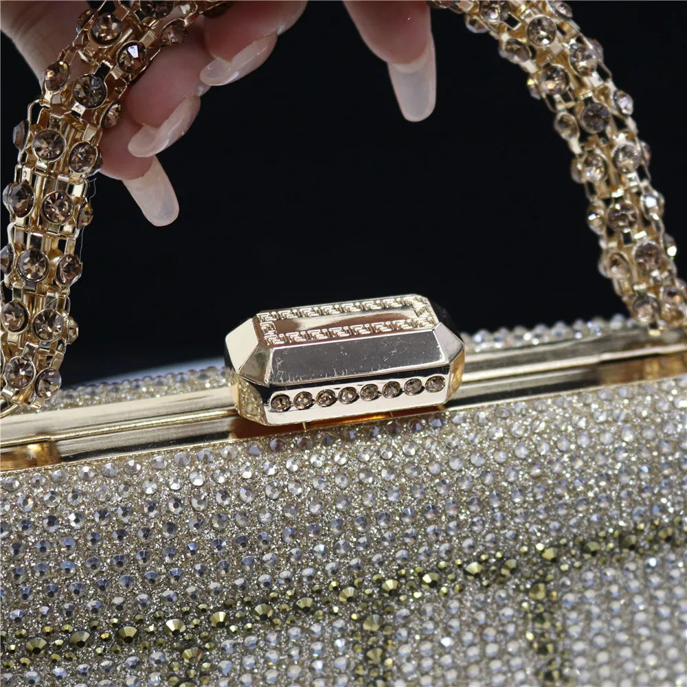 Luxury Rhinestone Evening Clutch Bag