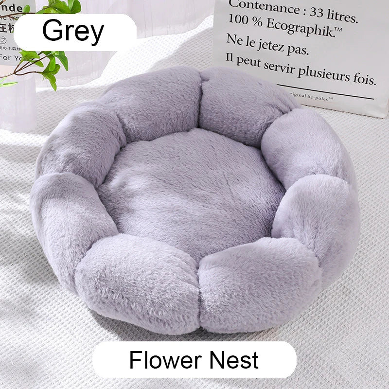 Calming Plush Donut Pet Bed