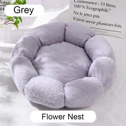 Calming Plush Donut Pet Bed