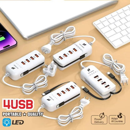66W Multi-Port USB-C Fast Charger
