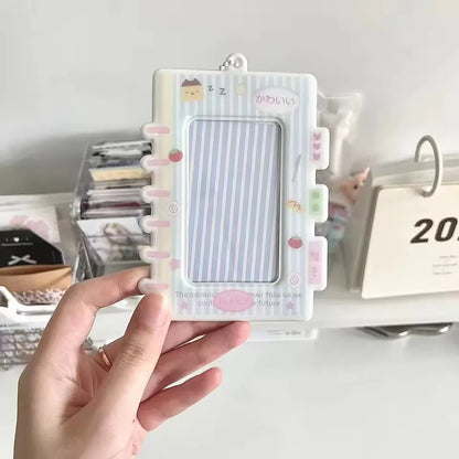 Cartoon Camera Photocard Holder Keychain