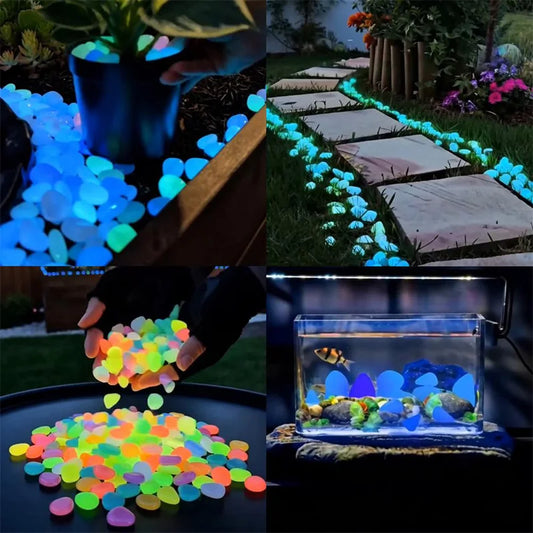 Glow-in-the-Dark Garden Pebbles