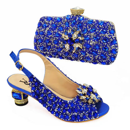 Women Italian Leather Shoe and Bag Set