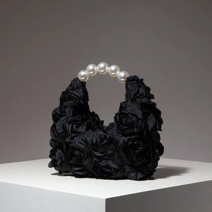 Floral Pearl Evening Party Handbag