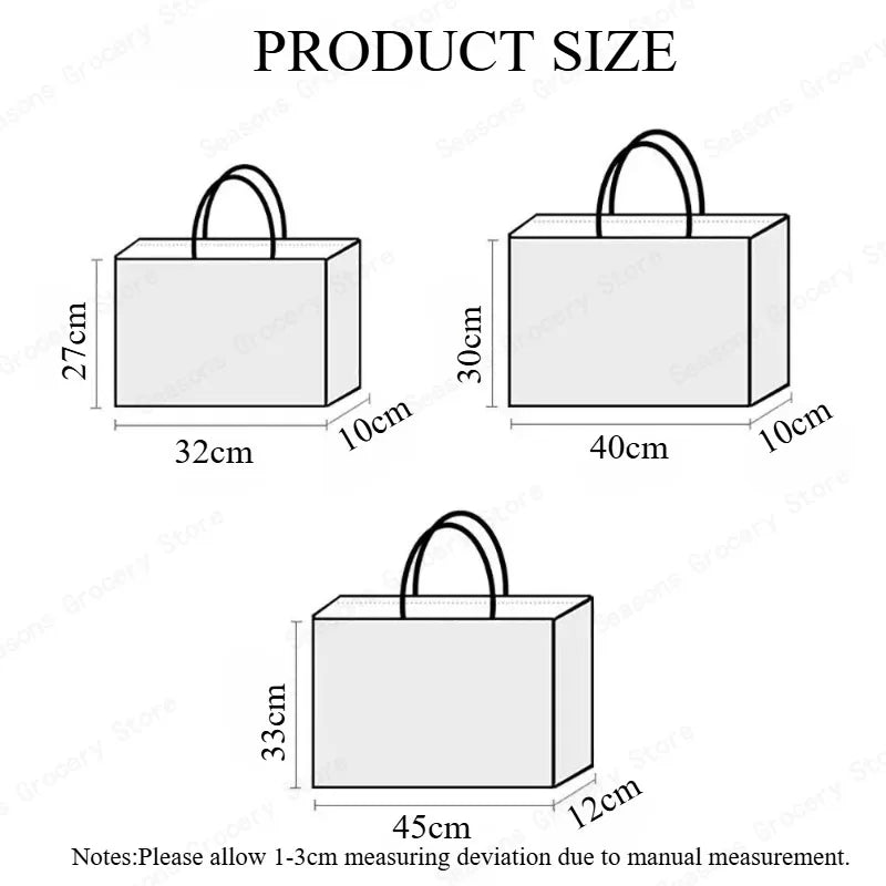 Large Capacity Reusable Holographic Shopper Bag