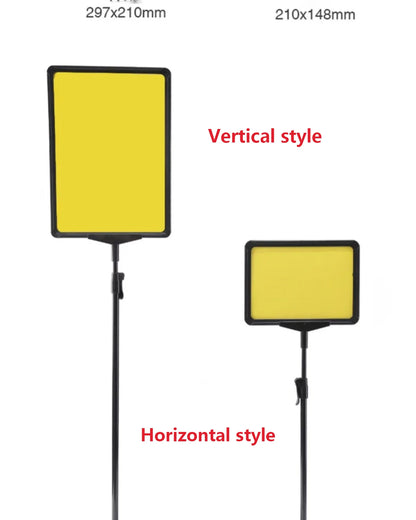 Adjustable Retail Price Display Stand