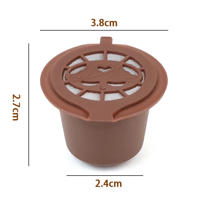 Refillable Nespresso-Compatible Coffee Pods with Reusable Filters & Accessories