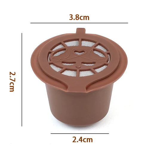 Refillable Nespresso-Compatible Coffee Pods with Reusable Filters & Accessories
