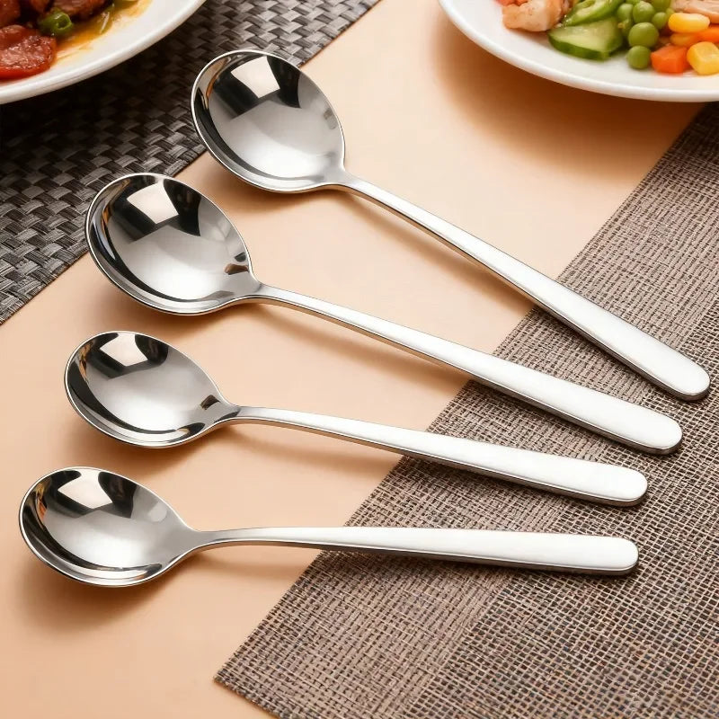 Stainless Steel Long Handle Soup Spoon