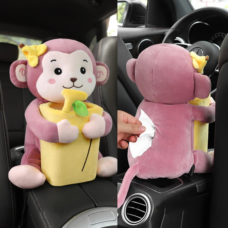 Cute Car Tissue Box 2 In 1Cartoon Holder