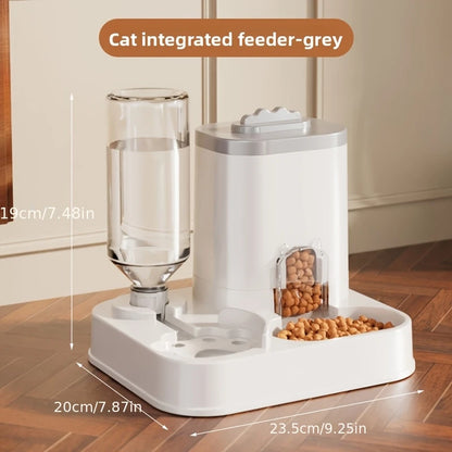 2-in-1 Automatic Pet Feeder & Water Dispenser