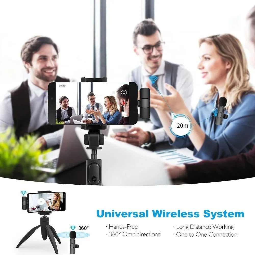 2.4GHz Wireless Lavalier Microphone Kit