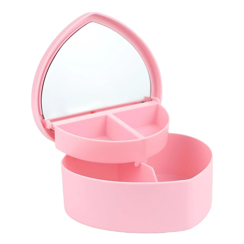Hair Accessories Storage Box with Mirror
