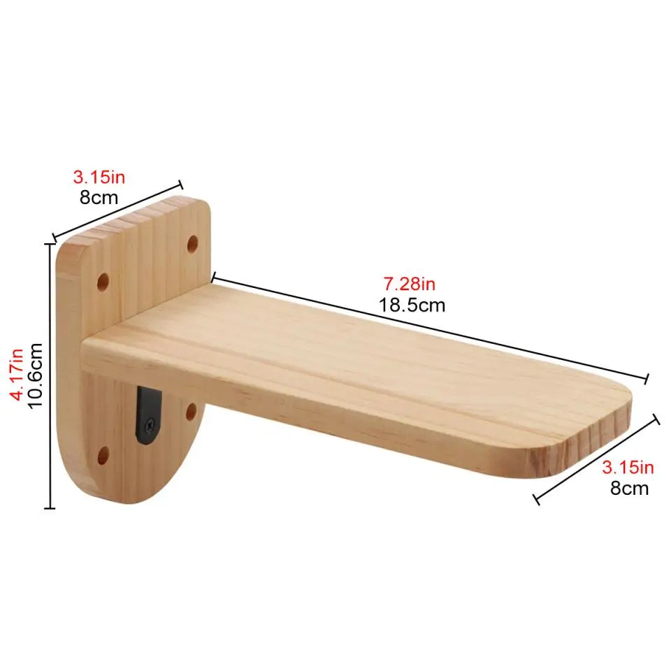 Wooden Wall-Mounted Cat Climbing Shelves & Play Set