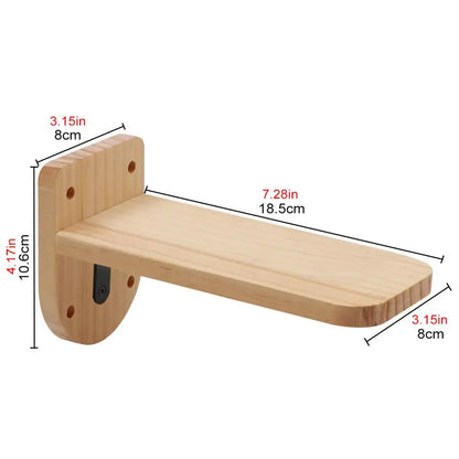 Wooden Wall-Mounted Cat Climbing Shelves & Play Set