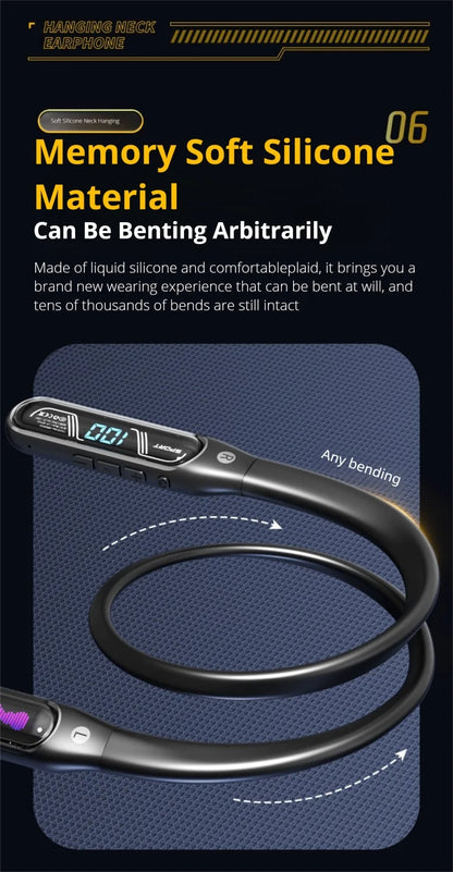 Bluetooth Sports Earphones with HD Microphone & 80-Hour Battery