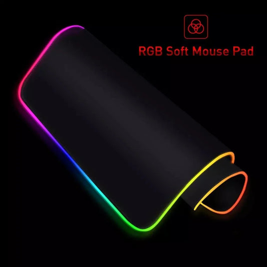 RGB LED Gaming Mouse Pad with Backlit Edge