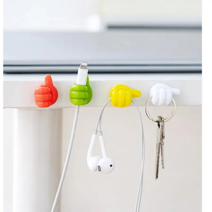 Thumb Silicone Cable Organizer Clips Set