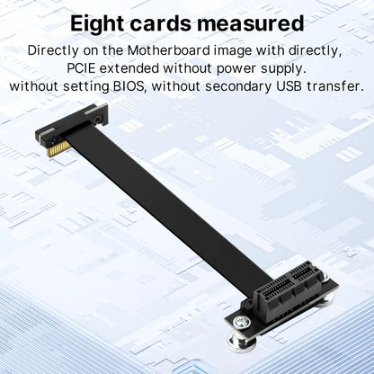 PCIe 3.0 x1 Right Angle Riser Extension Cable