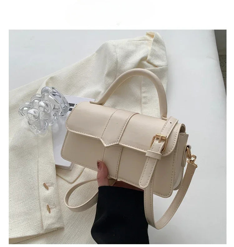 Vintage PU Leather Satchel Shoulder Bag