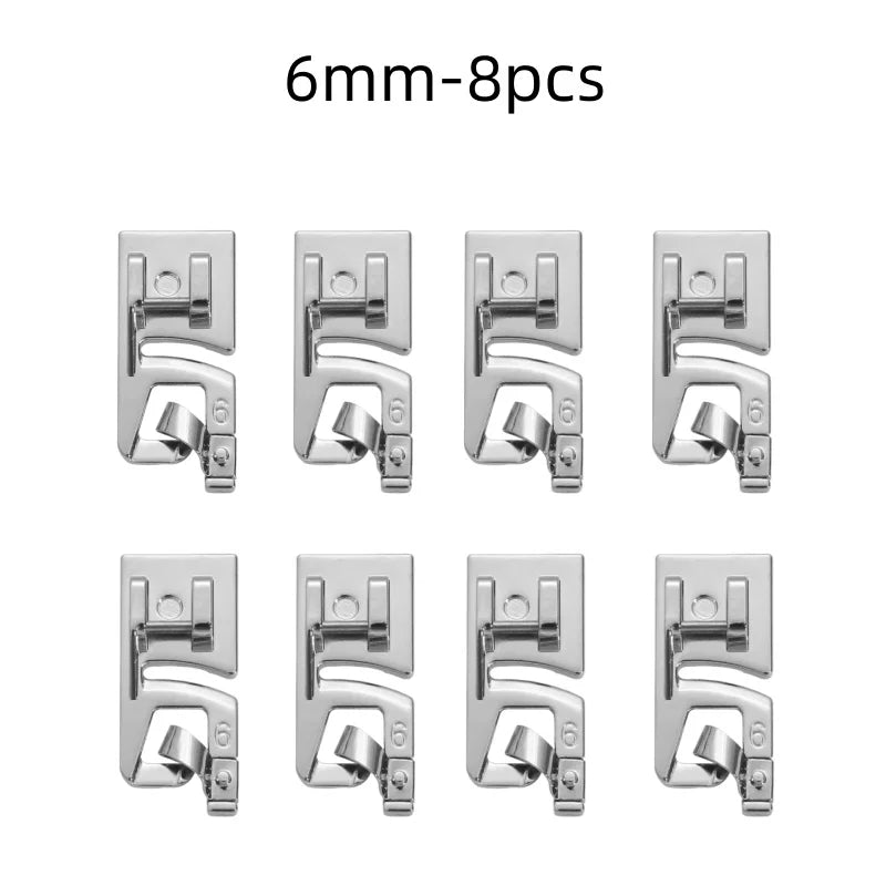 Rolled Hem Presser Foot Set for Sewing Machines