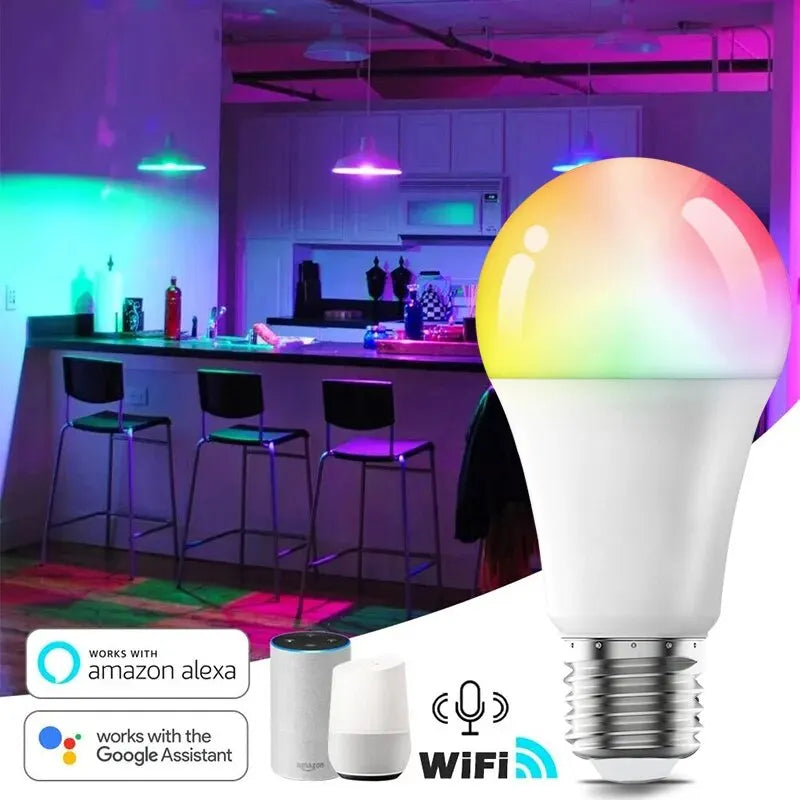 Wifi Smart Led Light Bulb Tuya Lamp E27 220V A60