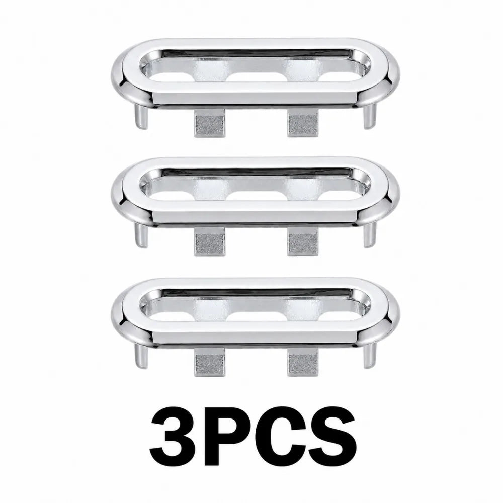 Chrome Basin Overflow Cover Insert