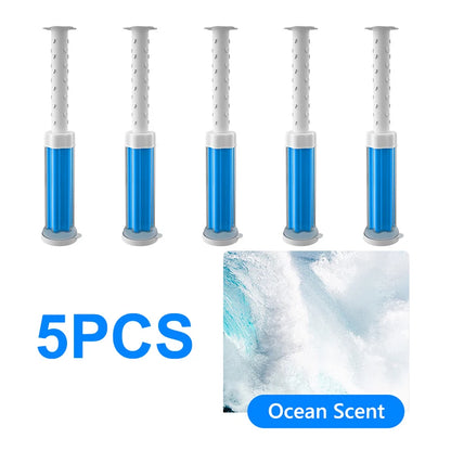5Pcs/Set Flower Aromatic Toilet Cleaner Gel