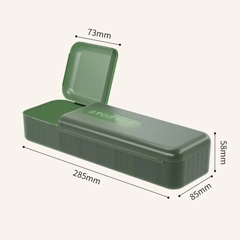 Cable Storage Box with Compartments Organizer