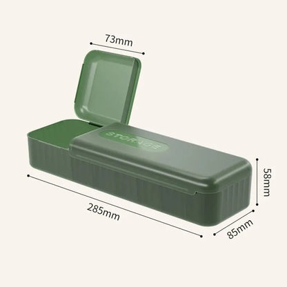 Cable Storage Box with Compartments Organizer