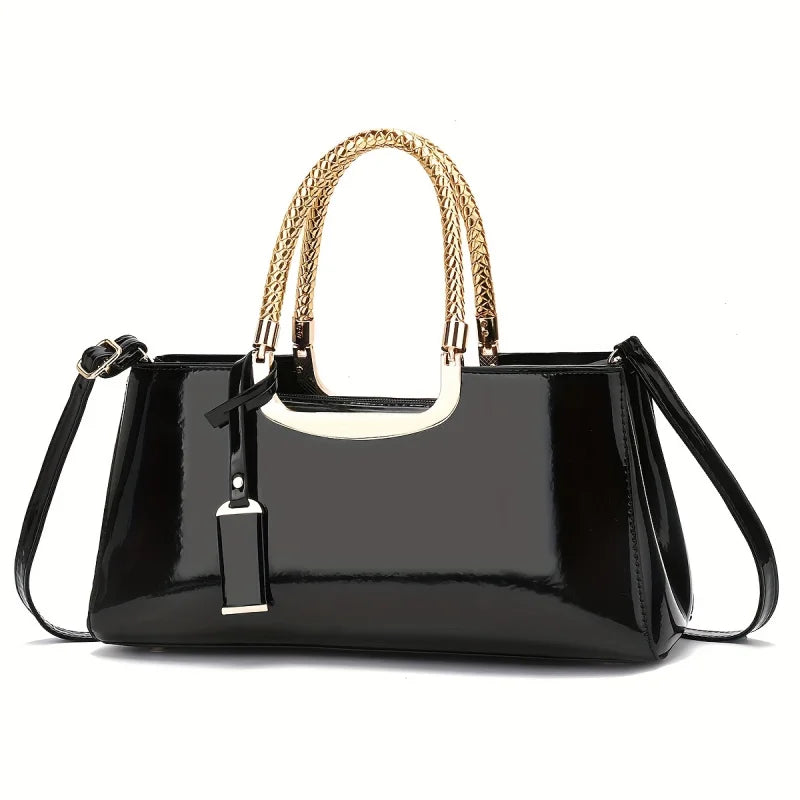 Patent Leather Evening Shoulder Bag