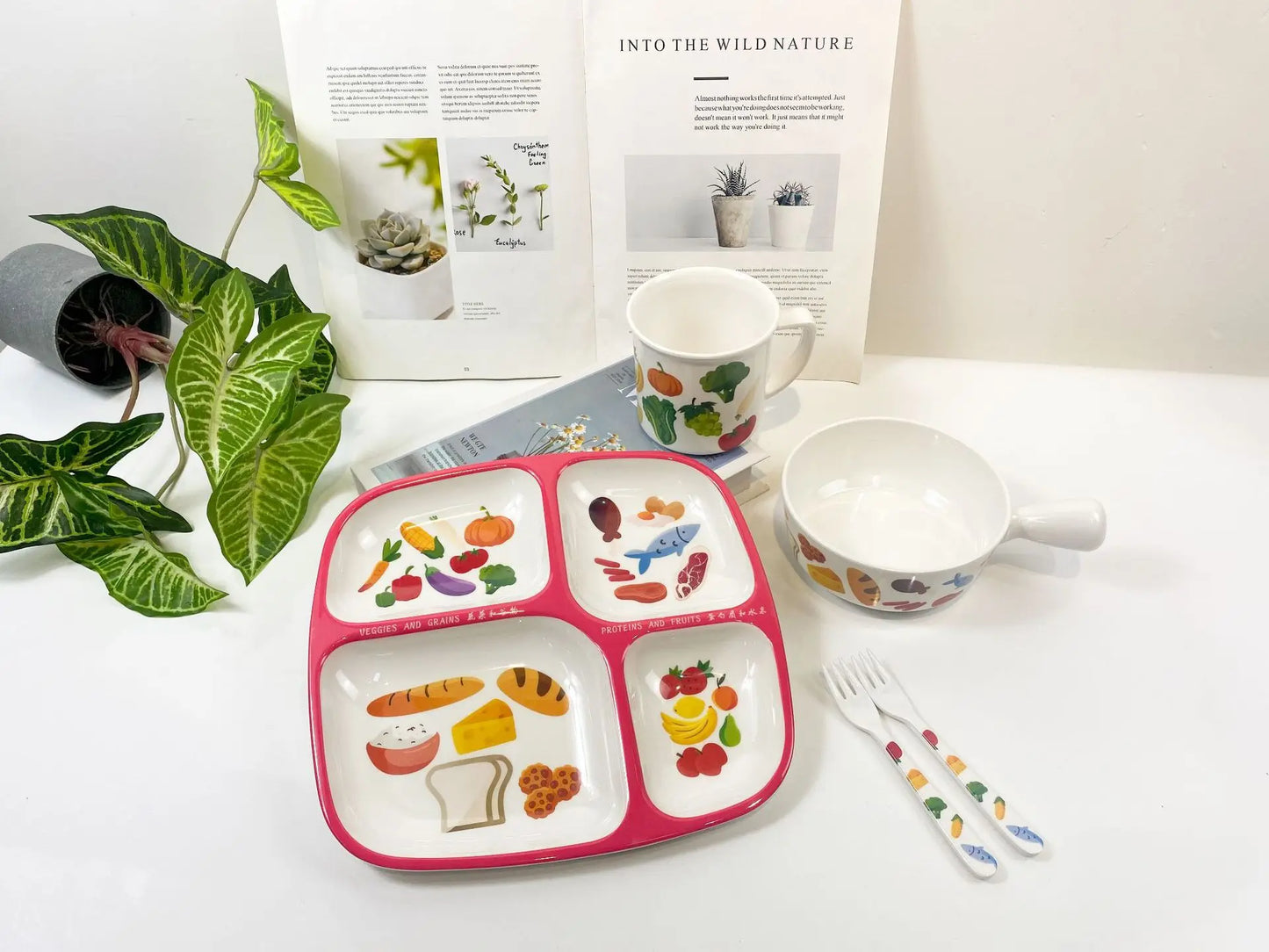 Melamine Divided Dinner Plate