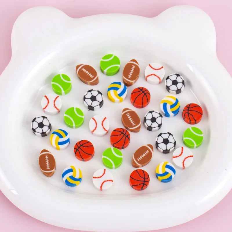 Mini Cartoon Eraser Set – Fruit, Animal & Heart Capsule Collection