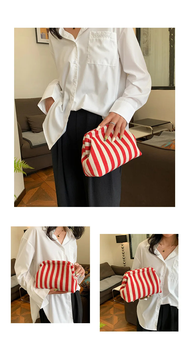 Summer Woven Crochet Beach Clutch Handbag