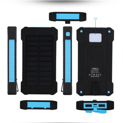 Solar Power Bank with Flashlight