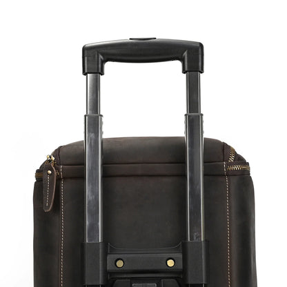 Crazy Horse Leather Travel Bag for Suits