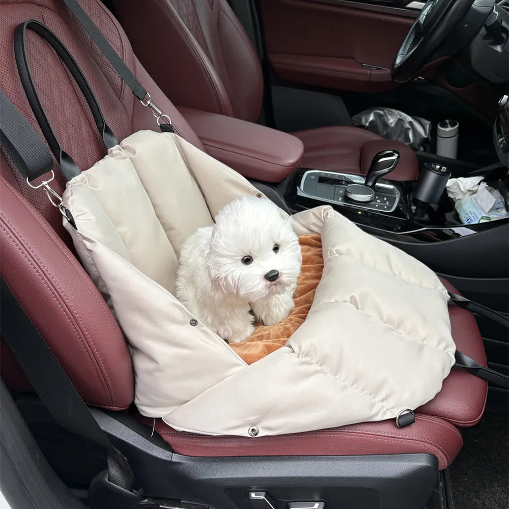 Soft Non-Slip Dog & Cat Car Seat Carrier Bed