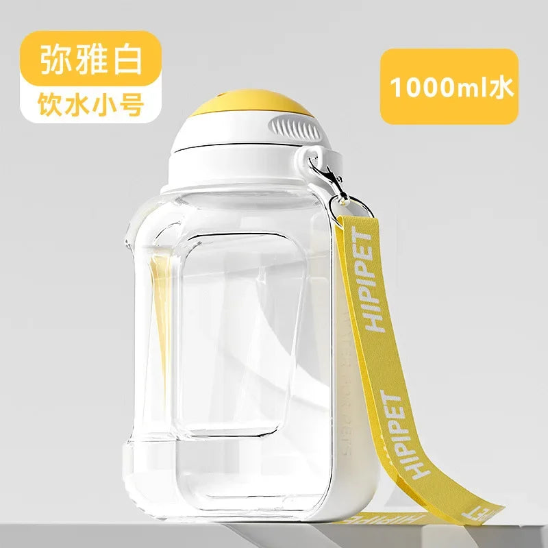 2-in-1 Portable Dog Water Bottle & Food Container