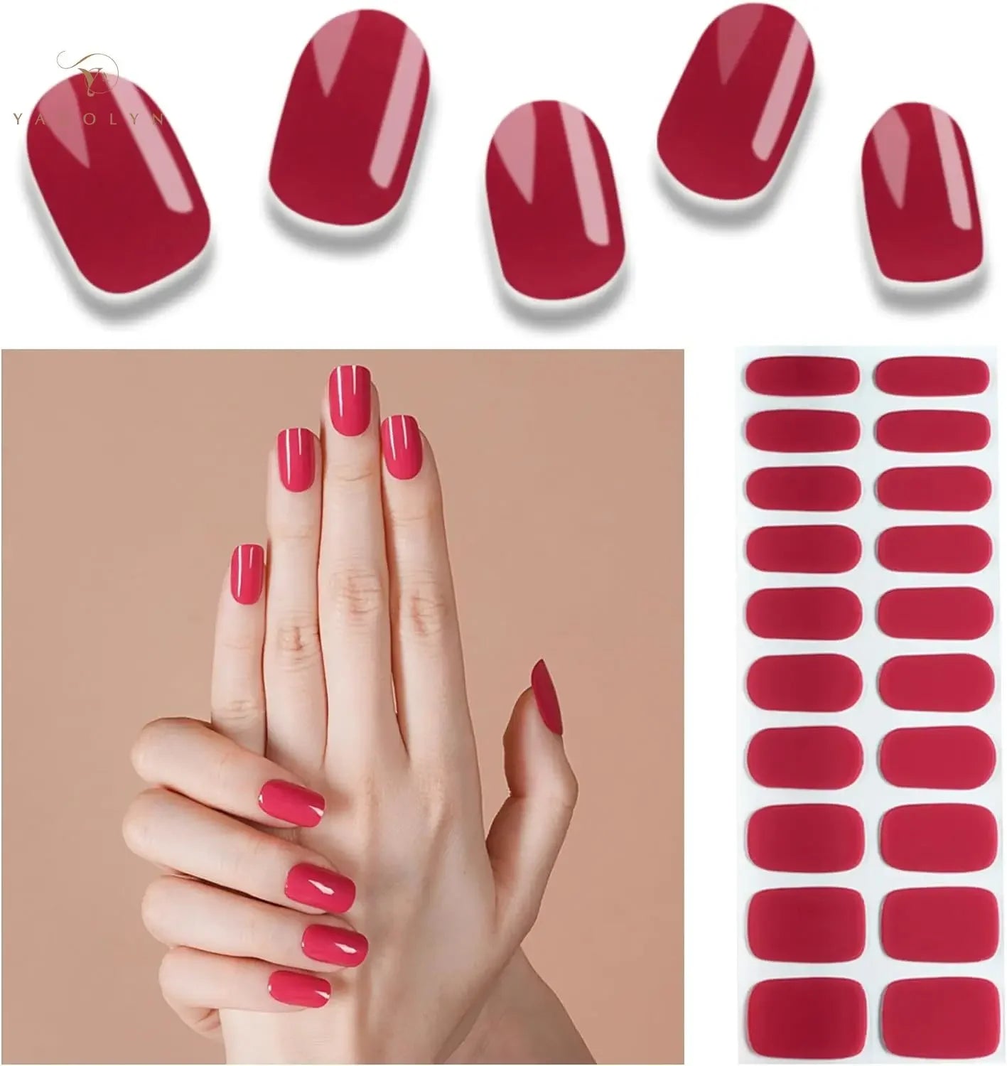Semi-Cured Snowflake Gel Nail Stickers