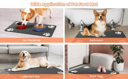 Absorbent Waterproof Food & Water Bowl Placemat