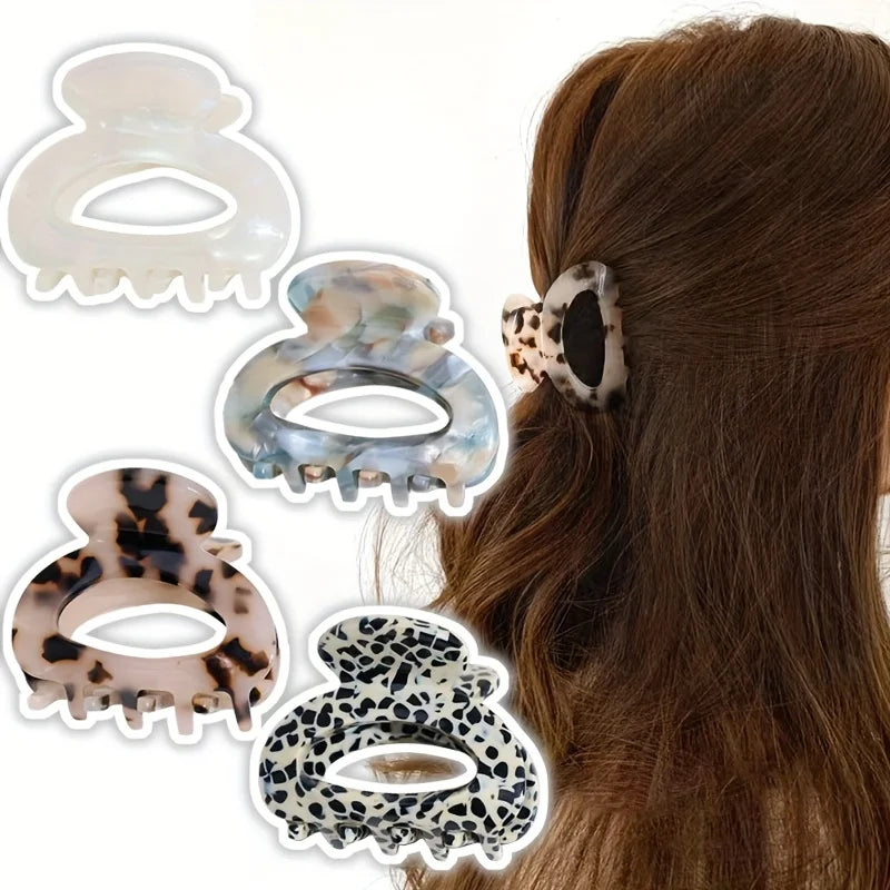 Elegant Small Oval Hair Claw Clip