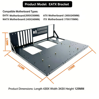 Open Mining Rig Chassis Frame for ATX & EATX Motherboards