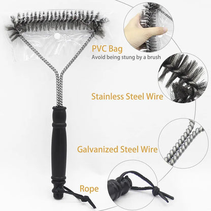 Stainless Steel BBQ Grill Cleaning Brush