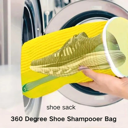 Reusable Shoe Washing Machine Laundry Bag with Zipper