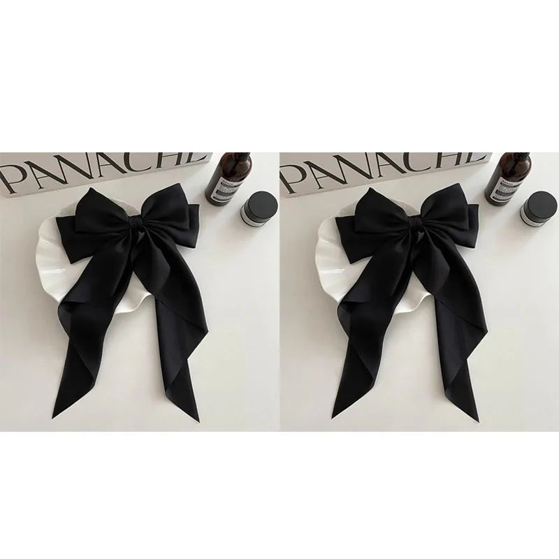 Korean Satin Bowknot Hair Clip