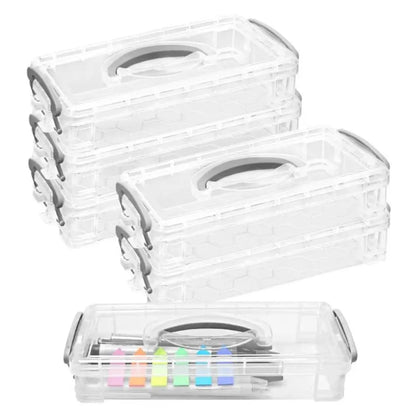 Stackable Multi-Layer Transparent Pencil Case