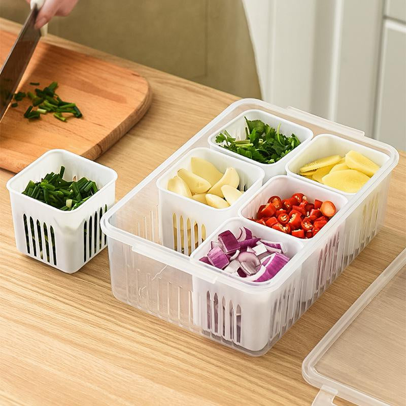 Refrigerator Food Drain Fresh-keeping Box